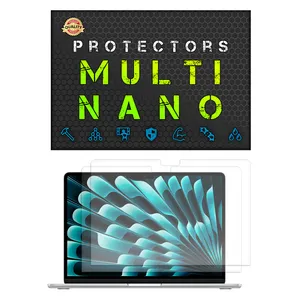 Multi Nano X-S2M Model Anti Reflex Screen Protector For Apple MacBook Air 13 M3 13.6 Inch 2024 Laptop Pack Of 2