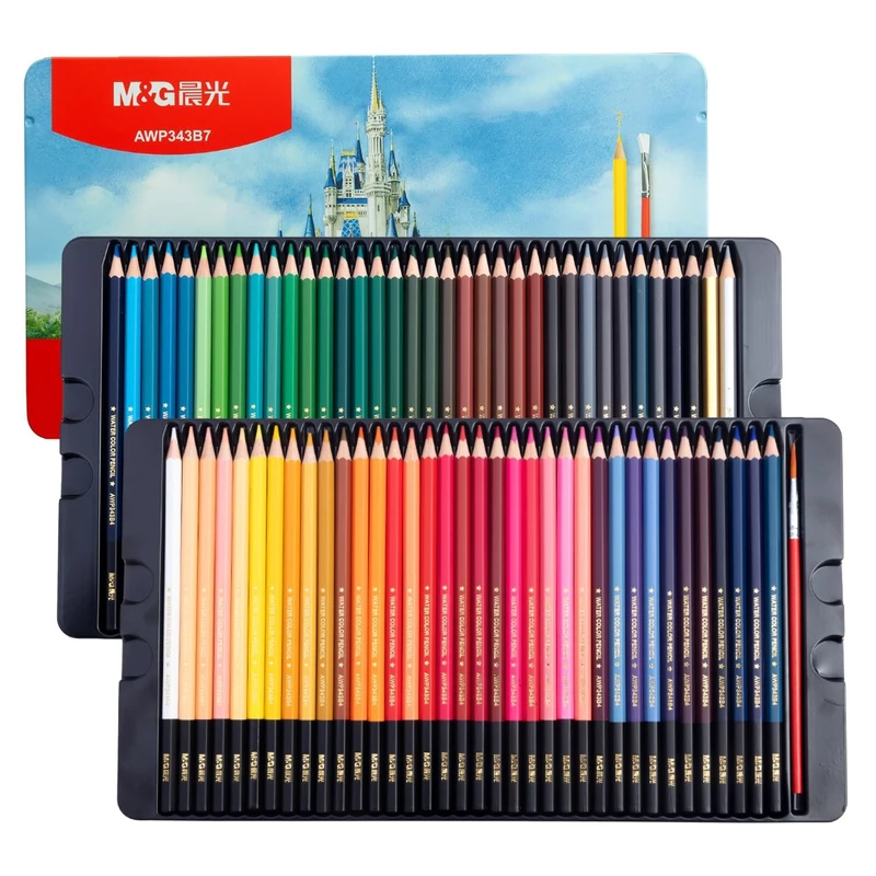 مداد رنگی 72 رنگ ام اند جی مدل آبرنگی کد AWP343B7