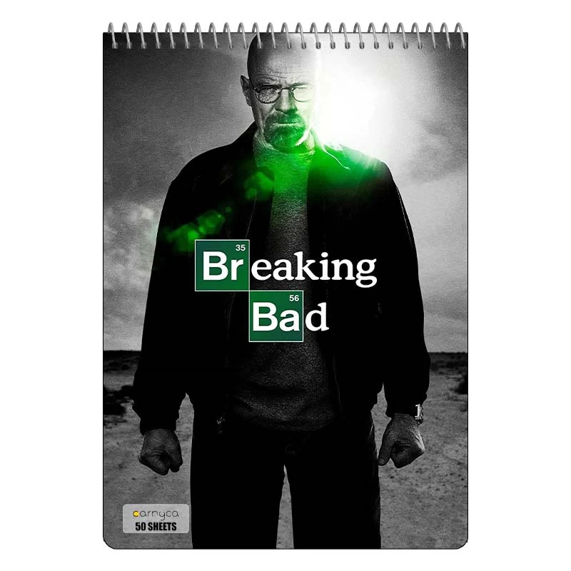 دفتر نقاشی 50 برگ سیمی کارنیکا طرح بریکینگ بد Breaking Bad کد 53971