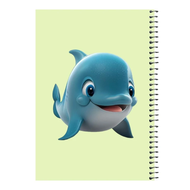 دفتر مشق 80 برگ اس جی مدل دلفین   