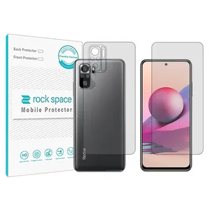 Rockspace transparent screen protector HyGEL model suitable for Xiaomi Redmi Note 11 SE India mobile phone with back protector