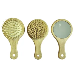 ست شانه و برس کودک مدل چوبی کد 1009 مجموعه 3 عددی