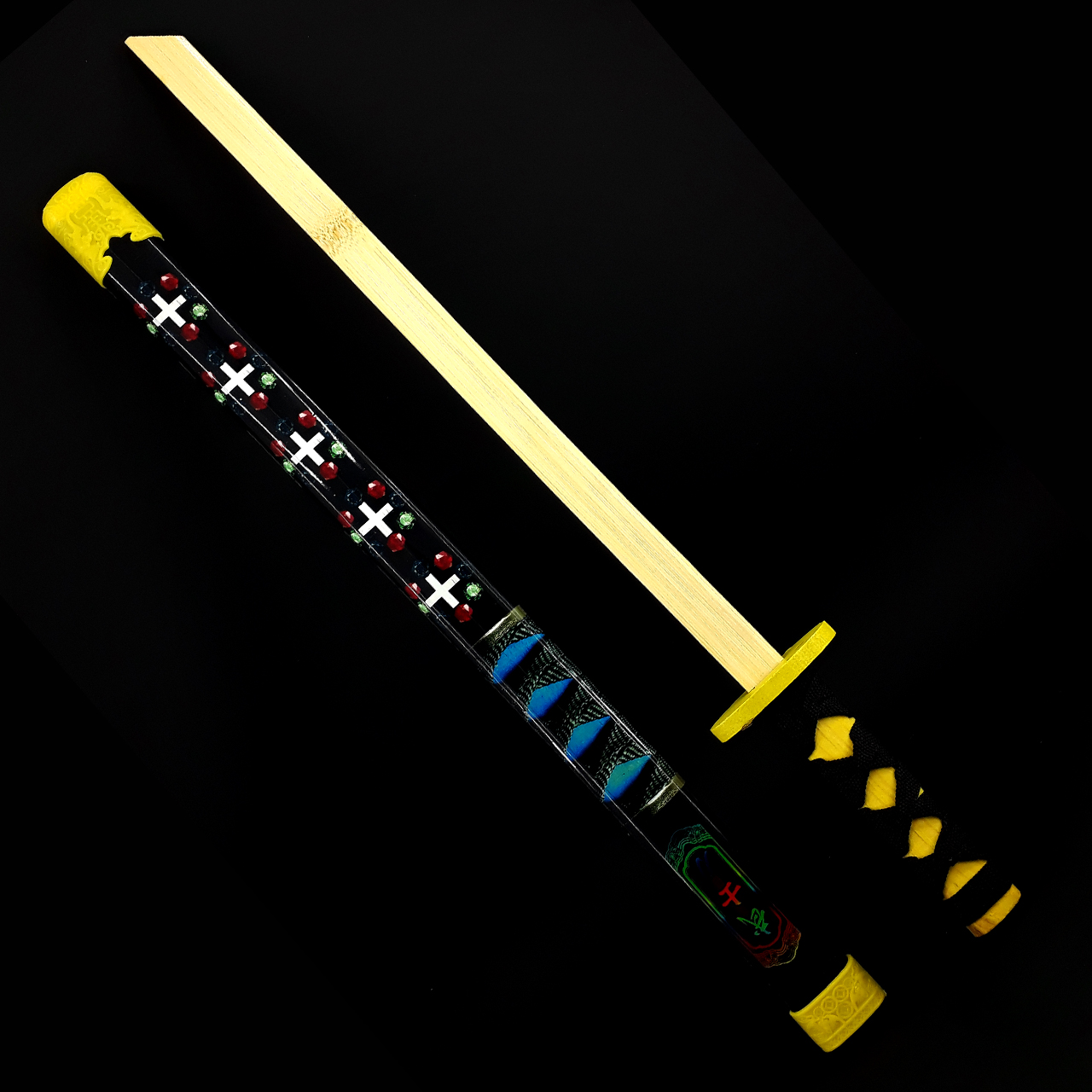 شمشیر بازی دنیای سرگرمی های کمیاب مدل شمشیر چوبی کاتانای سامورایی کد pluse1