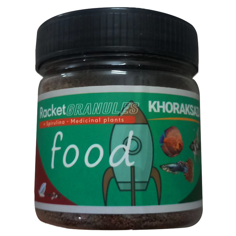 غذای ماهی راکت گرانولا خوراک سازان کد R1 وزن 130 گرم