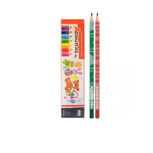 مداد 6 رنگی آدمیرال مدل آسمان کد 003 به همراه مداد مجموعه 8 عددی