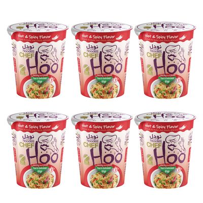 نقد و بررسی نودل تند و فلفلی لیوانی شف هو - 65 گرم بسته 6 عددی توسط خریداران