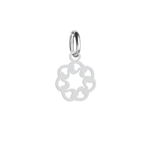 آویز گردنبند نقره هایکا طرح قلب مدل n.ha-884
