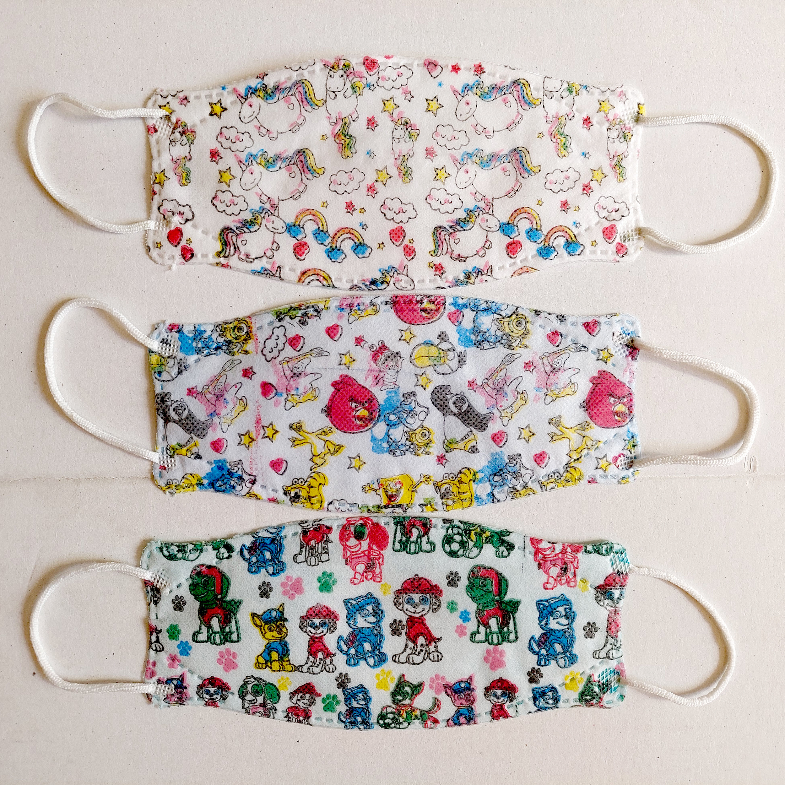 ماسک تنفسی کودک دکتر ماسک مدل سه بعدی طرح  2 بسته 10 عددی