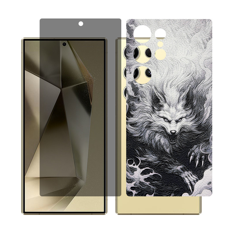 محافظ صفحه نمایش حریم شخصی گلس مدل Together مناسب برای گوشی موبایل سامسونگ Galaxy S24 Ultra به همراه برچسب پوششی