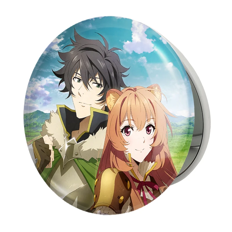 آینه جیبی خندالو طرح نائوفومی و رافتالیا انیمه ظهور قهرمان سپر مدل تاشو کد 15920 