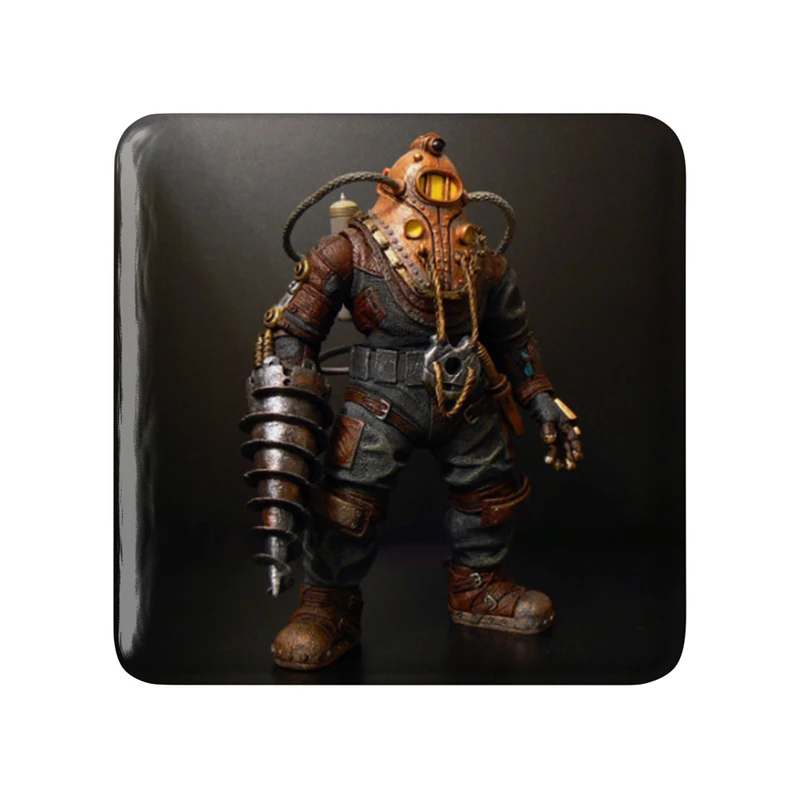 مگنت خندالو طرح بازی بایوشاک (Bioshock) مدل مربعی کد 31325