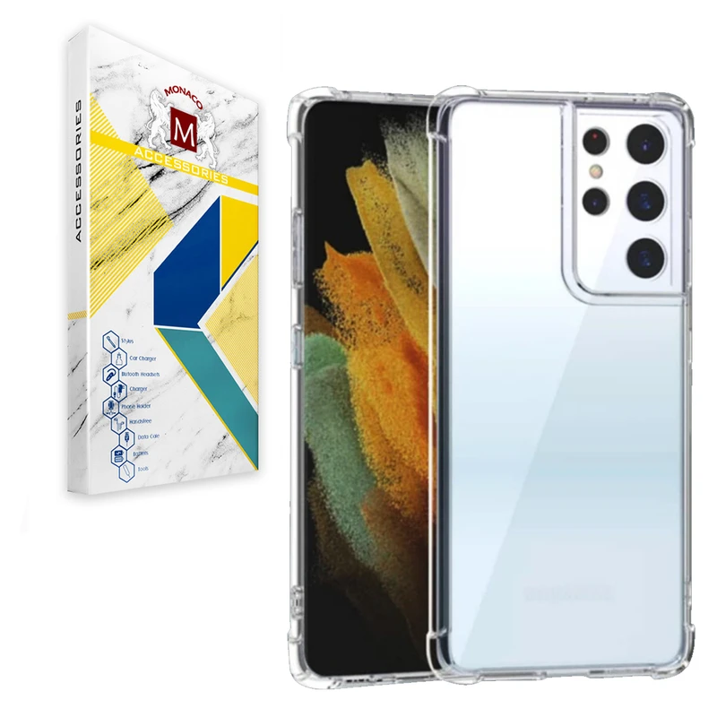 کاور موناکو مدل Anti Shock مناسب برای گوشی موبایل سامسونگ Galaxy S21 Ultra