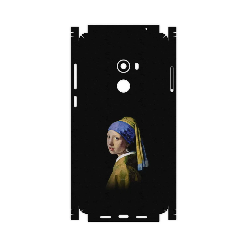 برچسب پوششی ماهوت مدل Girl with a Pearl Earring of Vermeer-FullSkin مناسب برای گوشی موبایل شیائومی Mi Mix 2