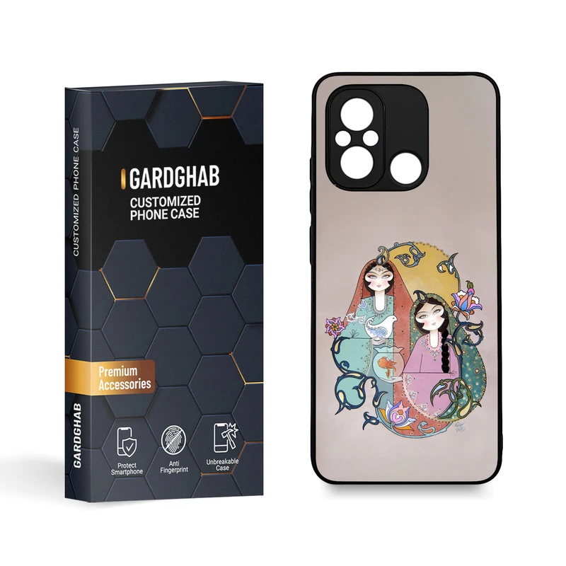  کاور گارد قاب مدل دخترانه مناسب برای گوشی موبایل شیائومی Poco C55