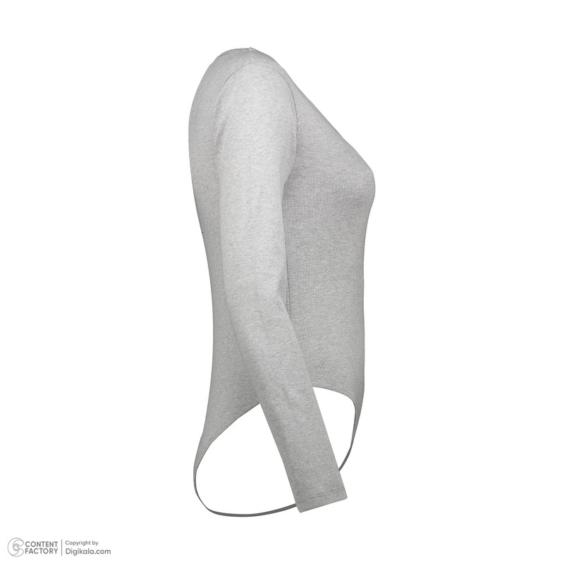 بادی آستین بلند زنانه افراتین کد 9576 رنگ طوسی روشن