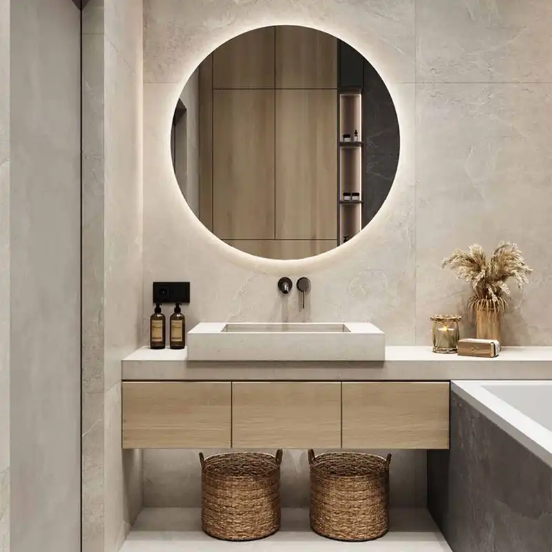 آینه سرویس بهداشتی الف طرح گرد کد BA-95