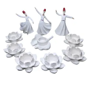 مجموعه ظروف هفت سین 10 پارچه مدل گل مرداب و رقص سماع کد 35