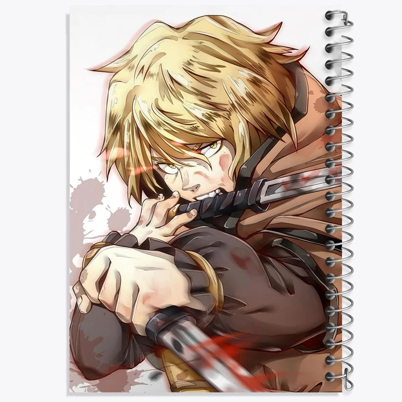 دفتر نت موسیقی 50 برگ خندالو مدل تورفین انیمه حماسه وینلند Vinland Saga کد 27488