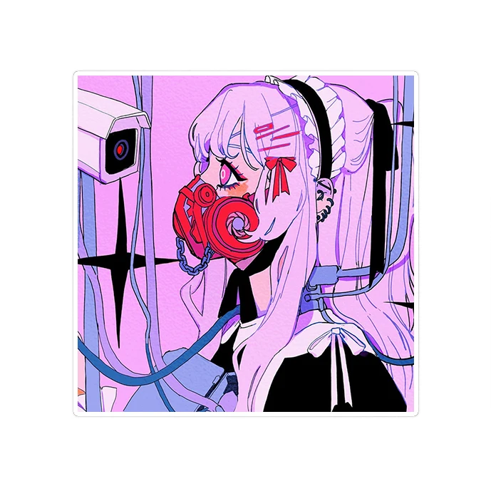 استیکر لپ تاپ ماسا دیزاین طرح anime مدل STKA0015