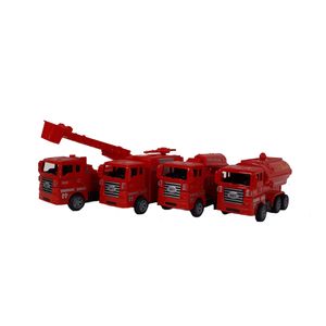 ماشین بازی مدل کامیون آتش نشانی کد 246 مجموعه 4 عددی