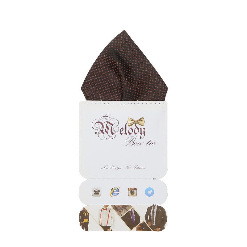 دستمال جیب مردانه ملودی مدل PS5102MSGbrwn