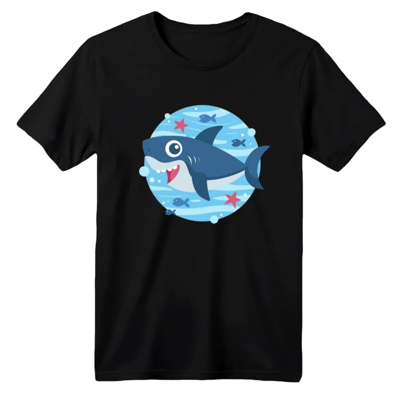 تی شرت آستین کوتاه بچگانه مدل کوسه کد ۱۱