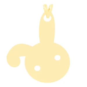 آویز گردنبند طلا 18 عیار زنانه الن نار مدل N3650