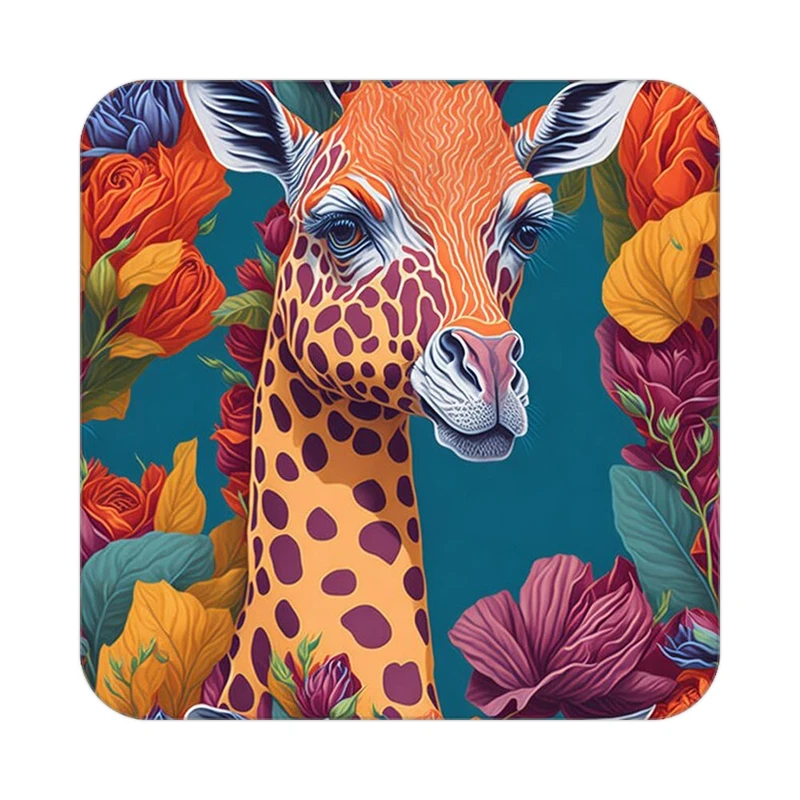 زیر لیوانی کاکتی طرح حیوانات رنگی مدل mp26118