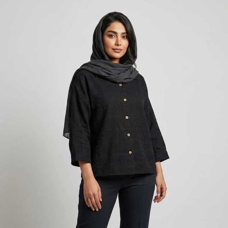 مانتو شومیزی زنانه کد ۸۷۶۵