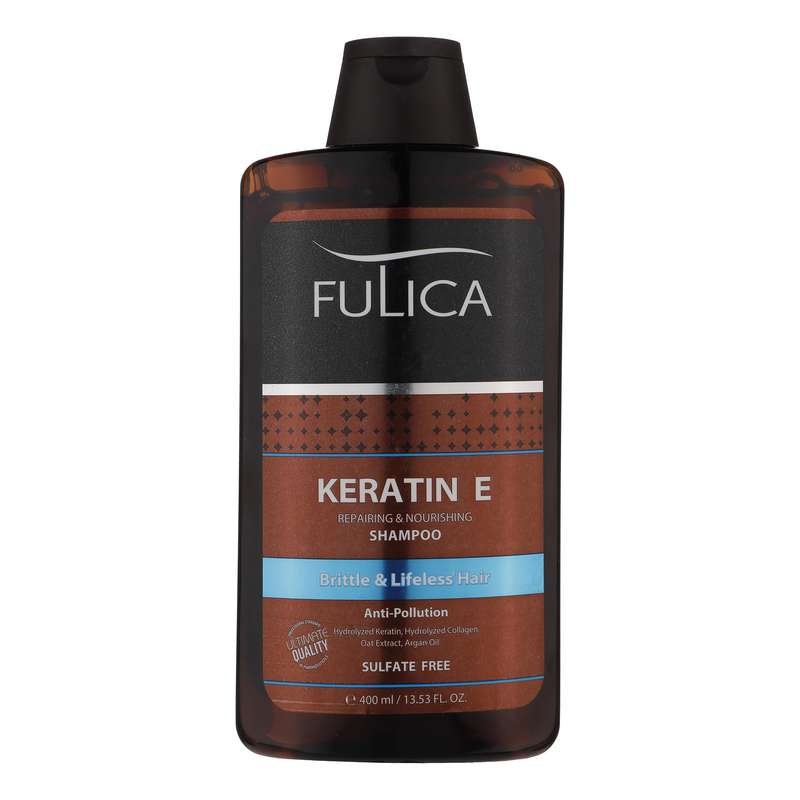 شامپو تقویت‌کننده مو فولیکا مدل Keratin E حجم 400 میلی‌لیتر