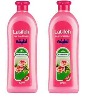 نرم‌کننده مو لطیفه مدل Flower حجم 800 میلی‌لیتر مجموعه 2عددی