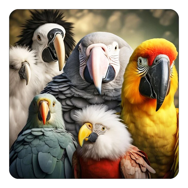 مگنت کاکتی طرح حیوانات رنگی مدل mp26179