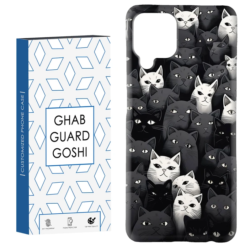 کاور قاب گارد گوشی طرح گربه کد Dimo-354 مناسب برای گوشی موبایل سامسونگ Galaxy A12 / M12