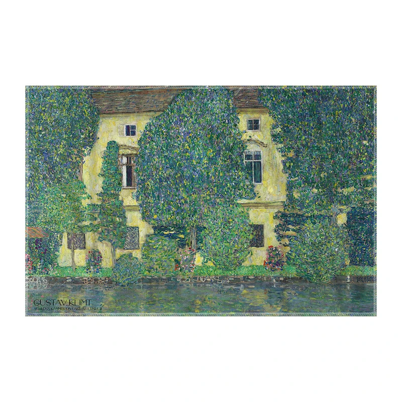 کاغذ کادو ترمه طراحان ایده مدل اتاق قلعه ای روی دریاچه از کلیمت کد art0076