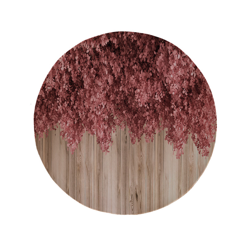 پادری مدل دایره طرح گل کد 6106 سایز 90 × 90 سانتی متر 