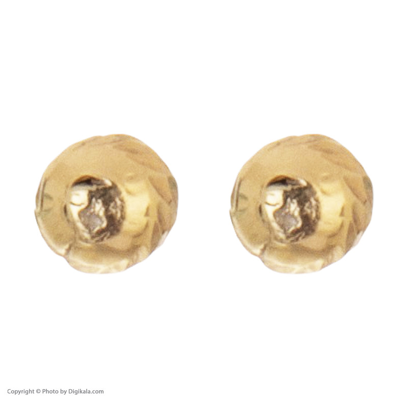 گوشواره طلا 18 عیار زنانه مایا ماهک مدل ME0864 طرح گوی تراش