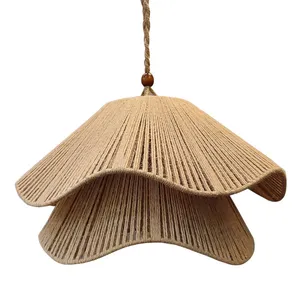 لوستر بافتنی مدل رز دوبل