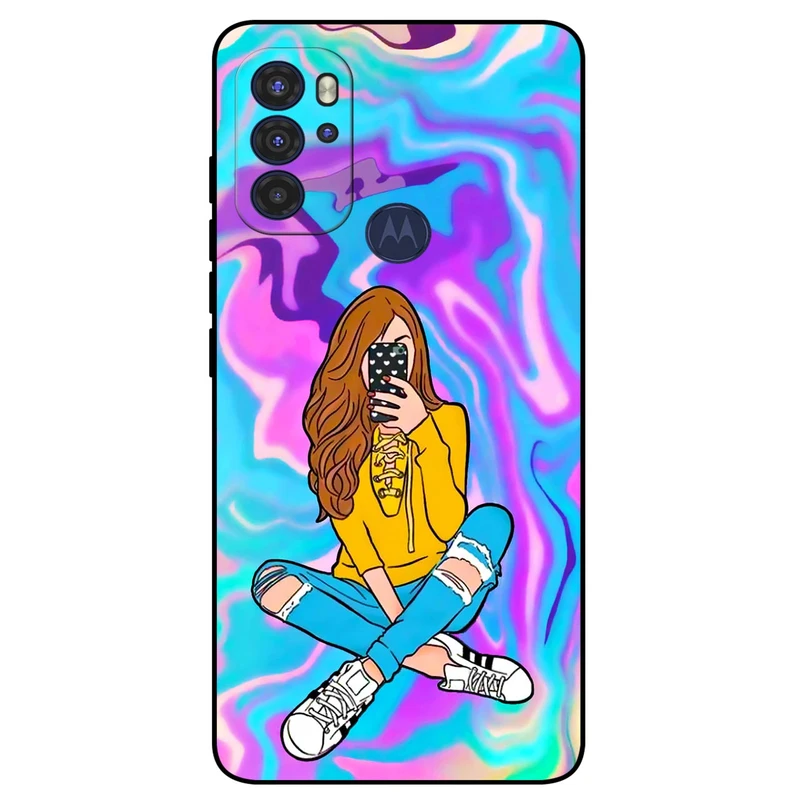 کاور مگافون طرح دخترانه مدل 7592 مناسب برای گوشی موبایل موتورولا Moto G60S   