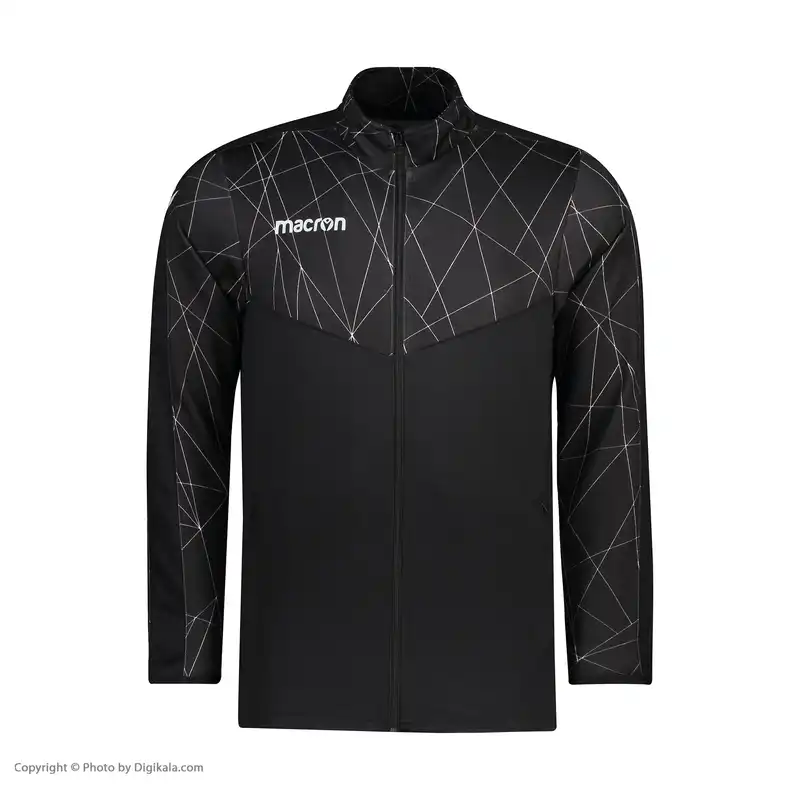 ست گرمکن و شلوار ورزشی مردانه مکرون مدل دیو رنگ مشکی