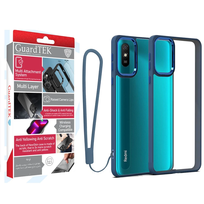 کاور گاردتک اساک مدل New Skin Strap مناسب برای گوشی موبایل شیائومی Redmi 9A به همراه بند