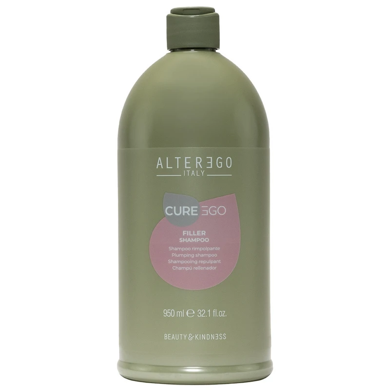 شامپو تقویت کننده و ترمیم کننده مو زنانه آلترگو مدل فیلر مناسب برای موهای آسیب دیده حجم 950 میلی لیتر