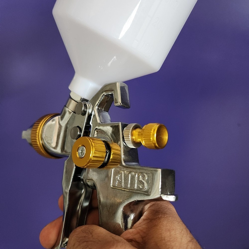 پیستوله رنگ آتیس مدل H827 سه تنظیمه کد نازل 1/4