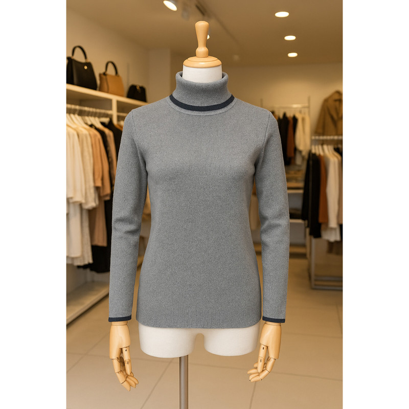 پلیور یقه ایستاده زنانه کد 2337