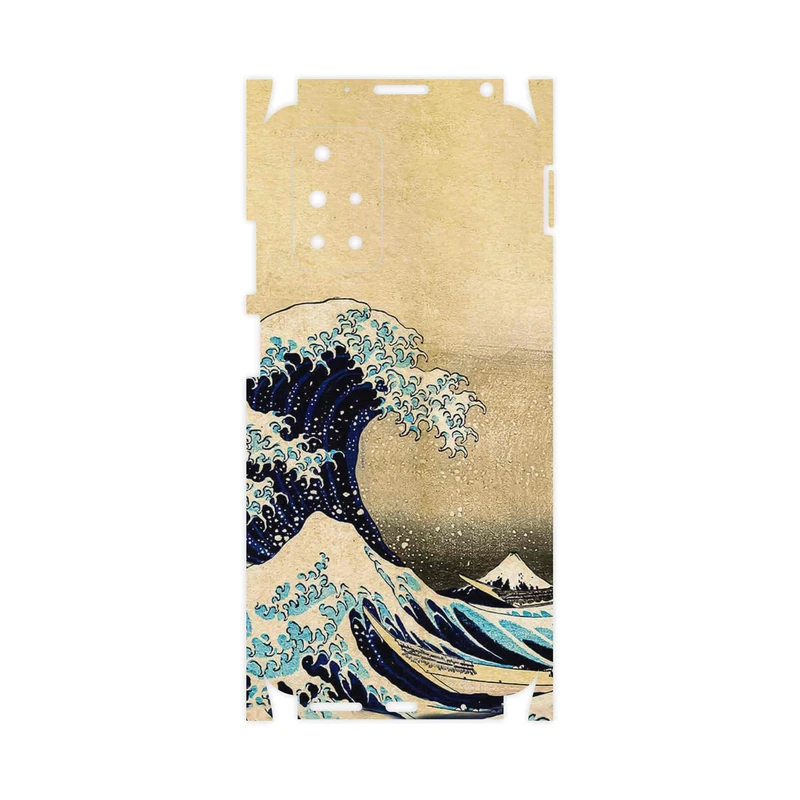 برچسب پوششی ماهوت مدل The Great Wave off Kanagawa of Hokusai-FullSkin مناسب برای گوشی موبایل شیائومی Redmi 10