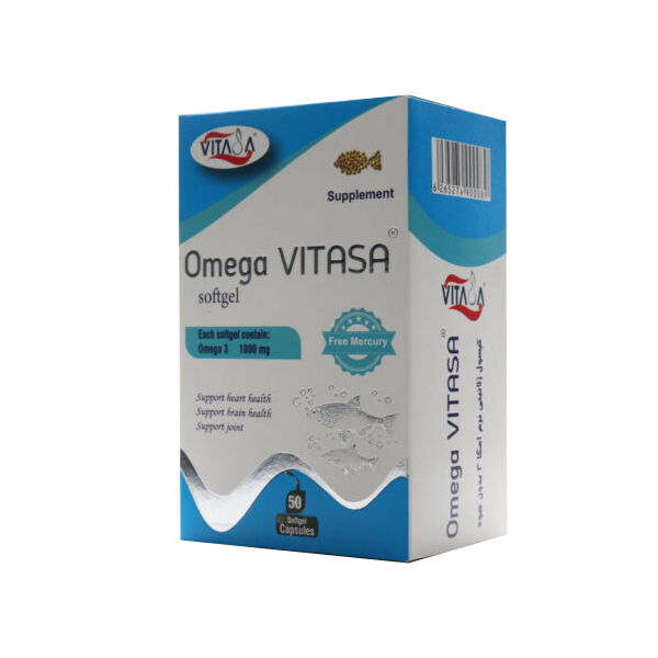 کپسول امگا 3 1000 میلی گرم ویتاسا بسته 50 عددی