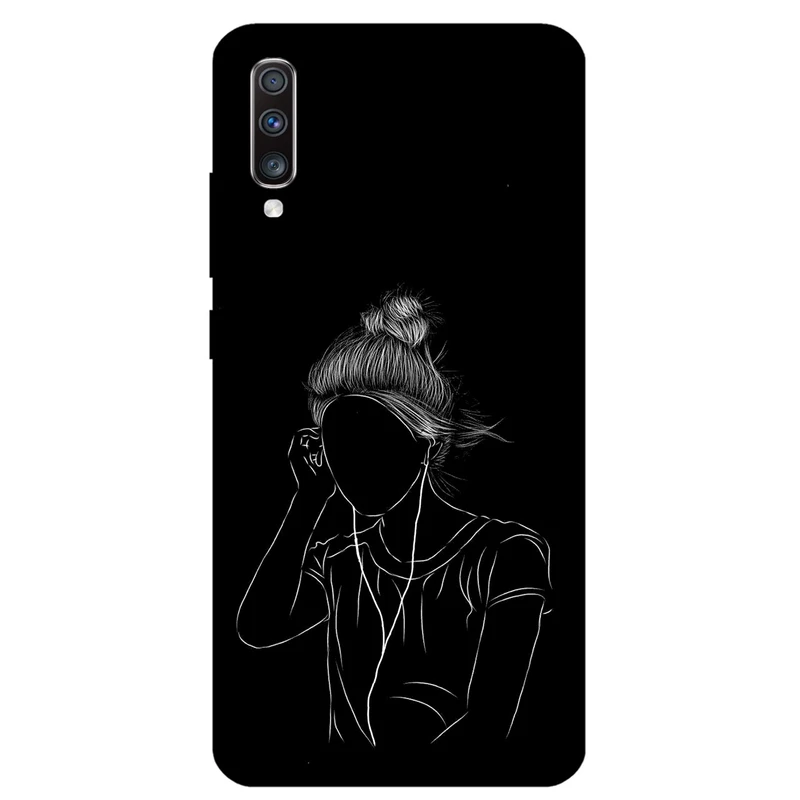 کاور مگافون طرح مینیمال مدل 1858 مناسب برای گوشی موبایل سامسونگ Galaxy A70 / A70 S         