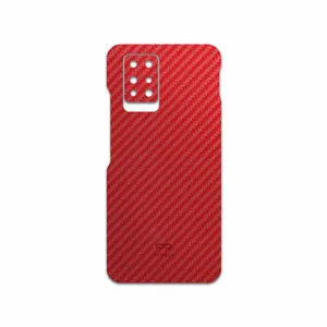 MAHOOT Red-Fiber Cover Sticker for Infinix Note 10 Pro