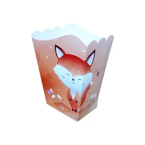 ظرف پاپ کورن یکبار مصرف مدل روباه کد foxP1 مجموعه 10 عددی