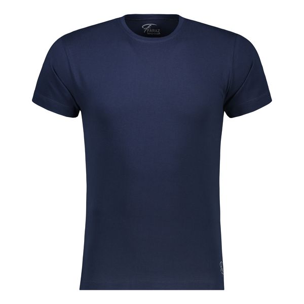 تی‌شرت آستین کوتاه مردانه مدل A44 رنگ سرمه‌ای