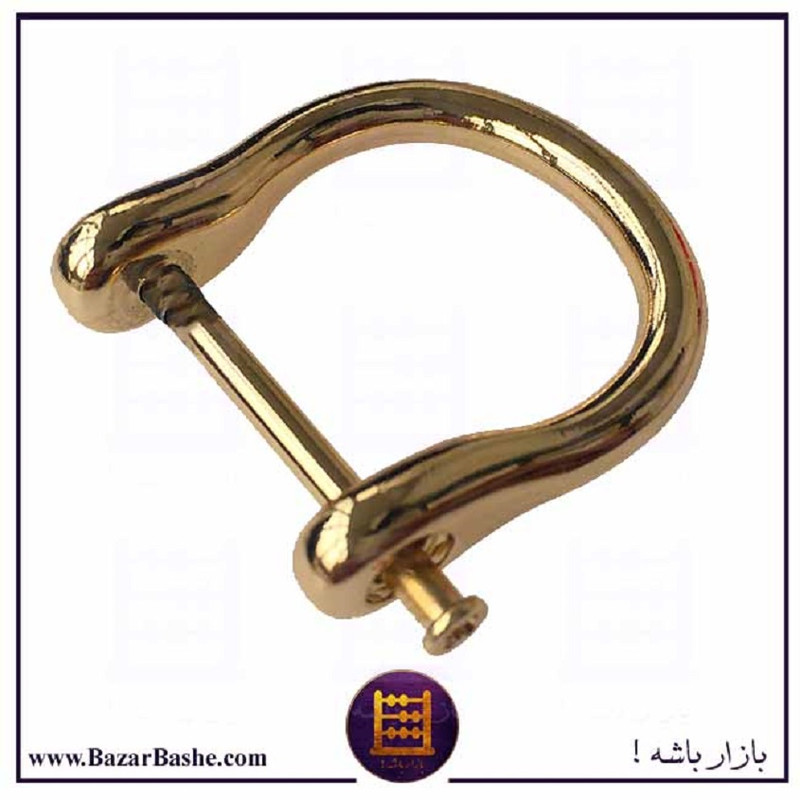 حلقه پیچی مدل اعلاء طرح نعلی کد Rnd_2Goldpinx5 بسته 5 عددی